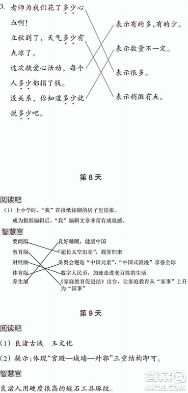 浙江教育出版社2022暑假作业本四年级语文英语人教版答案 浙江教育出版社2022暑假作业本四年级语文英语人教版答案