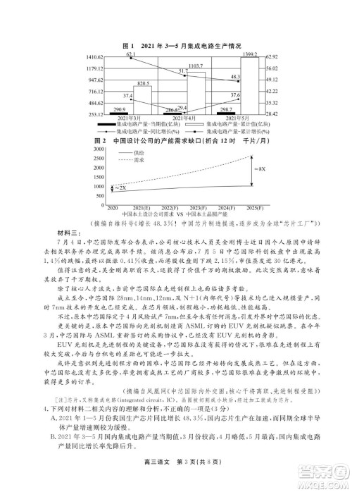 赣抚吉十一联盟2023届高三第一次联考语文试卷及答案 赣抚吉十一联盟2023届高三第一次联考语文试卷及答案