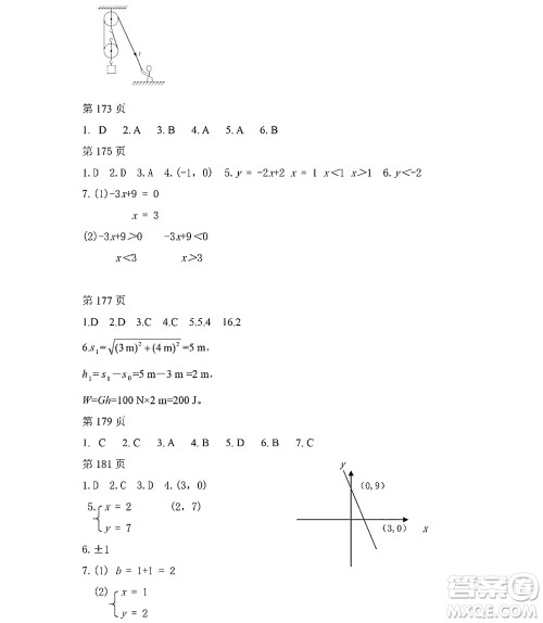 黑龙江少年儿童出版社2022Happy假日暑假五四学制八年级理科答案 黑龙江少年儿童出版社2022Happy假日暑假五四学制八年级理科答案
