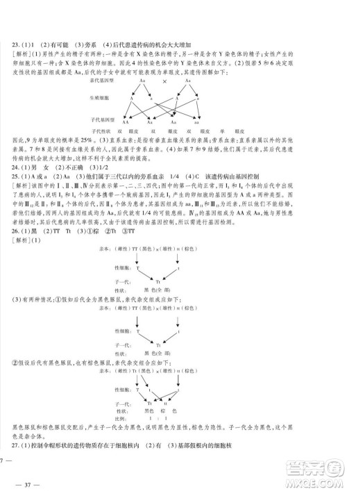 河北大学出版社2022黄冈全优AB卷生物八年级上册济南版答案 河北大学出版社2022黄冈全优AB卷生物八年级上册济南版答案