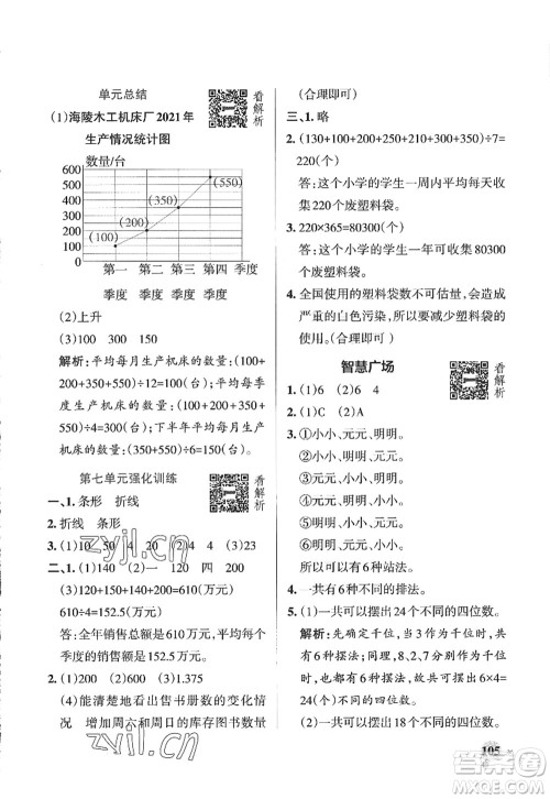 辽宁教育出版社2022PASS小学学霸作业本五年级数学上册QD青岛版山东专版答案