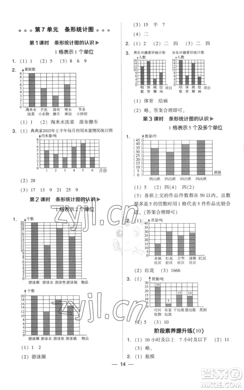 吉林教育出版社2022秋季综合应用创新题典中点四年级上册数学人教版参考答案