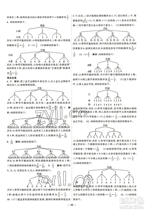 江苏人民出版社2022课时提优计划作业本九年级数学上册SK苏科版答案 江苏人民出版社2022课时提优计划作业本九年级数学上册SK苏科版答案