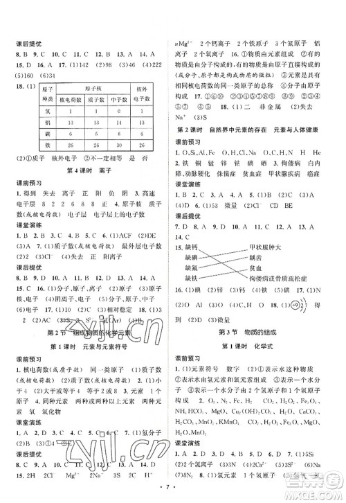 江苏人民出版社2022课时提优计划作业本九年级化学上册HJ沪教版答案 江苏人民出版社2022课时提优计划作业本九年级化学上册HJ沪教版答案