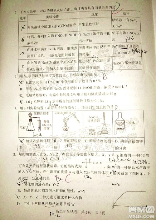 腾云联盟2022-2023学年度上学期高三年级八月联考化学试卷及答案