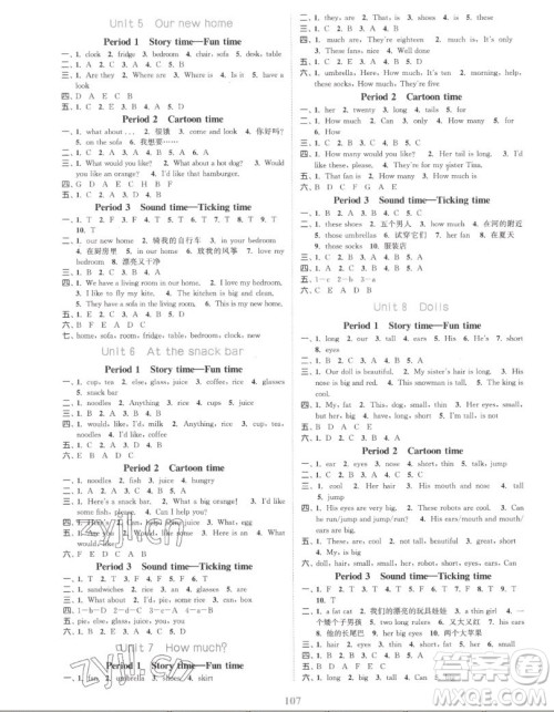 北方妇女儿童出版社2022秋江苏金考卷英语四年级上册江苏版答案 北方妇女儿童出版社2022秋江苏金考卷英语四年级上册江苏版答案