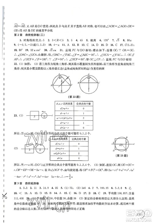江苏凤凰科学技术出版社2022同步练习数学九年级上册苏科版答案 江苏凤凰科学技术出版社2022同步练习数学九年级上册苏科版答案