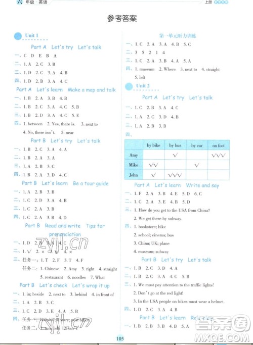 延边人民出版社2022优秀生作业本英语六年级上册人教版答案 延边人民出版社2022优秀生作业本英语六年级上册人教版答案