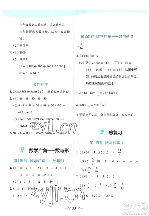 广西师范大学出版社2022课堂小作业六年级数学上册R人教版广西专版答案 广西师范大学出版社2022课堂小作业六年级数学上册R人教版广西专版答案
