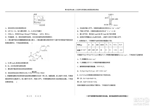 2023届高三衡水泰华中学决胜高考化学暑假必刷密卷第20套试题及答案