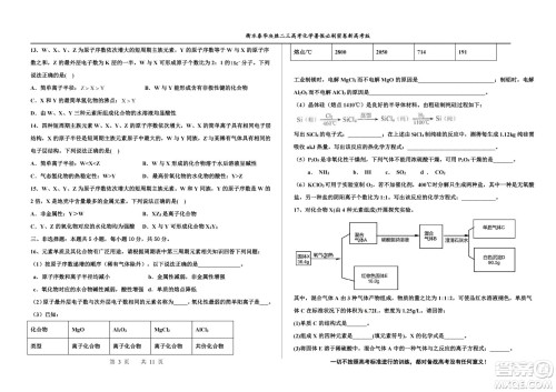 2023届高三衡水泰华中学决胜高考化学暑假必刷密卷第17套试题及答案