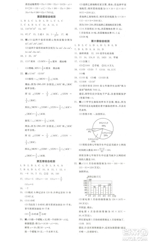 阳光出版社2022全品学练考七年级数学上册BS北师版答案 阳光出版社2022全品学练考七年级数学上册BS北师版答案