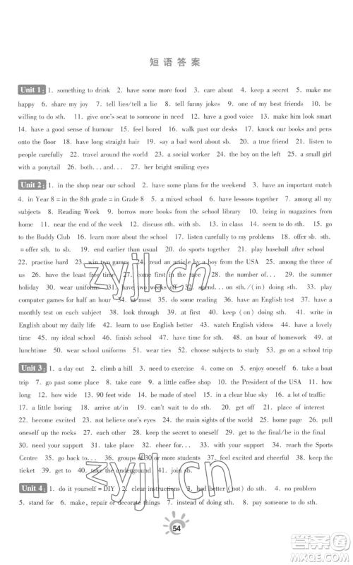 江苏凤凰科学技术出版社2022小题狂做八年级上册英语译林版提优版参考答案 江苏凤凰科学技术出版社2022小题狂做八年级上册英语译林版提优版参考答案