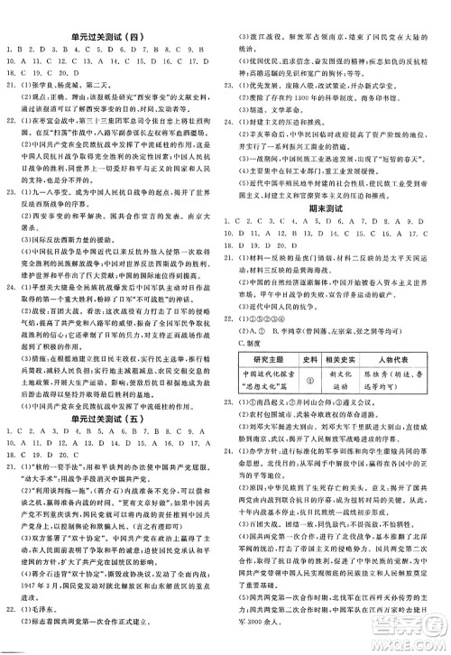 阳光出版社2022全品学练考八年级历史上册人教版江西专版答案 阳光出版社2022全品学练考八年级历史上册人教版江西专版答案