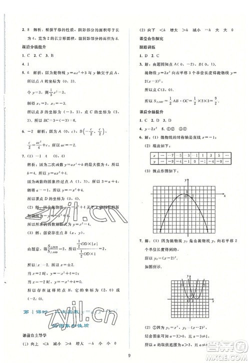 人民教育出版社2022同步轻松练习九年级数学上册人教版答案