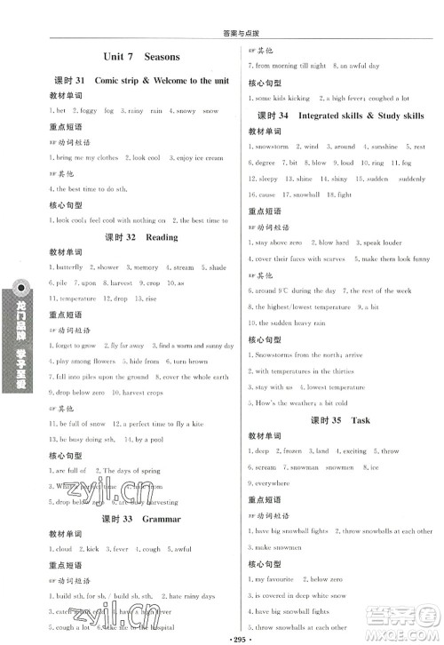 龙门书局2022启东中学作业本八年级英语上册YL译林版宿迁专版答案 龙门书局2022启东中学作业本八年级英语上册YL译林版宿迁专版答案