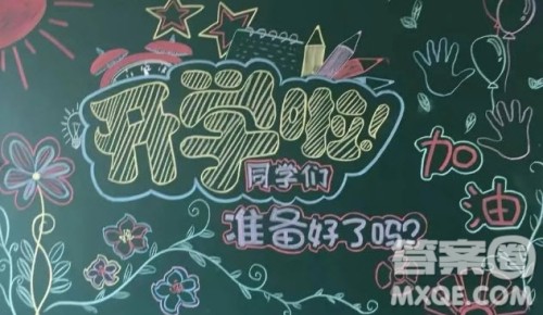 2022开学迎新黑板报图片简洁  关于2022开学迎新黑板报的图片