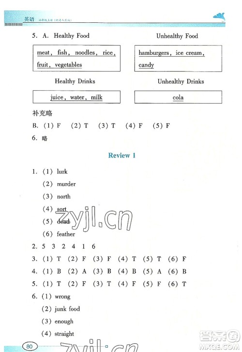 广东教育出版社2022南方新课堂金牌学案六年级英语上册粤人民版答案 广东教育出版社2022南方新课堂金牌学案六年级英语上册粤人民版答案