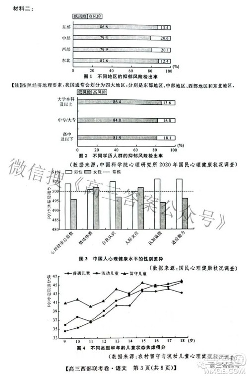 2023届高三年级西部联考卷语文试题及答案 2023届高三年级西部联考卷语文试题及答案