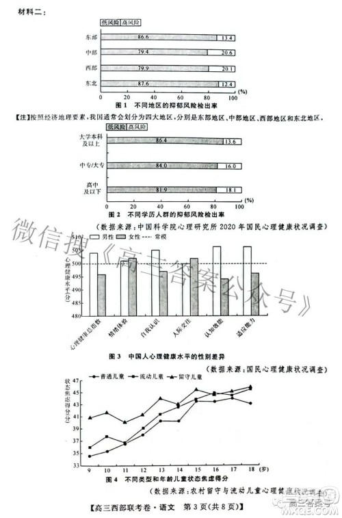 2023届高三年级西部联考卷语文试题及答案