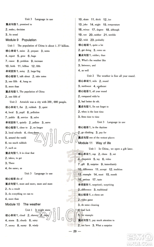 安徽教育出版社2022秋季点拨训练八年级上册英语人教版安徽专版参考答案 安徽教育出版社2022秋季点拨训练八年级上册英语人教版安徽专版参考答案