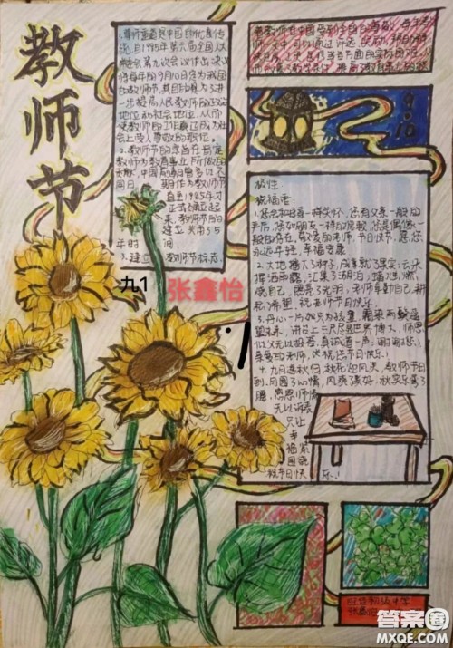 2022教师节手抄报图片汇总 关于2022教师节手抄报的图片简洁