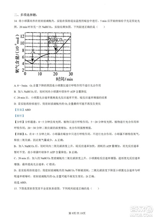 河北省省级联测2022-2023学年高三上学期第一次月考生物试题及答案 河北省省级联测2022-2023学年高三上学期第一次月考生物试题及答案