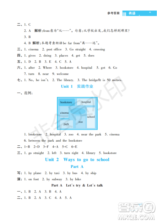 海南出版社2022新课程学习指导六年级英语上册人教版答案