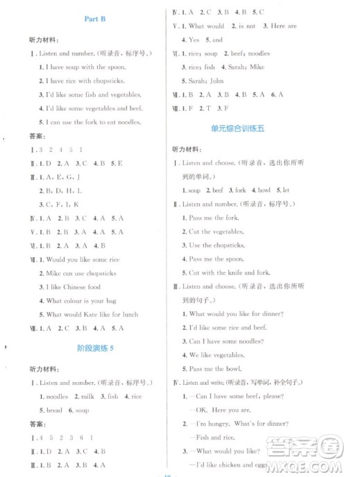 人民教育出版社2022秋小学同步测控优化设计英语四年级上册增强版答案 人民教育出版社2022秋小学同步测控优化设计英语四年级上册增强版答案