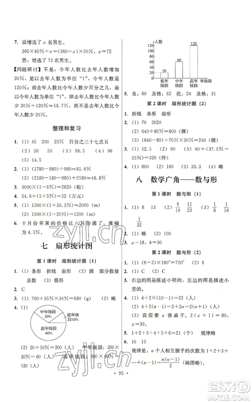 人民教育出版社2022能力培养与测试六年级上册数学人教版参考答案 人民教育出版社2022能力培养与测试六年级上册数学人教版参考答案