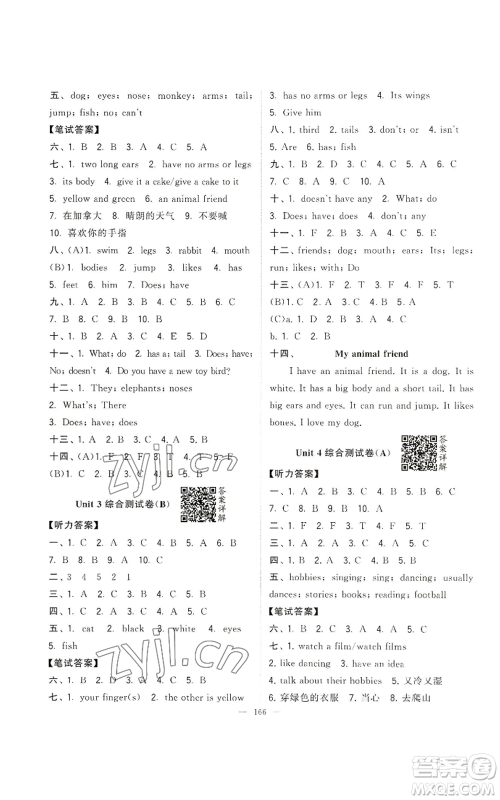 宁夏人民教育出版社2022学霸提优大试卷五年级上册英语江苏版江苏国标参考答案 宁夏人民教育出版社2022学霸提优大试卷五年级上册英语江苏版江苏国标参考答案