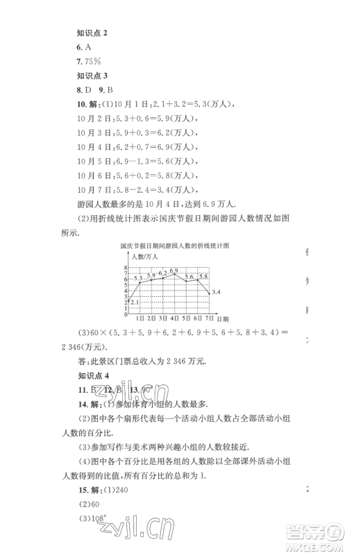 湖南教育出版社2022学科素养与能力提升七年级上册数学湘教版参考答案 湖南教育出版社2022学科素养与能力提升七年级上册数学湘教版参考答案