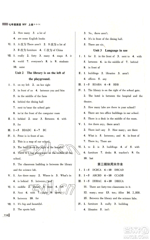 北方妇女儿童出版社2022胜券在握辽宁作业分层培优学案七年级上册英语外研版参考答案 北方妇女儿童出版社2022胜券在握辽宁作业分层培优学案七年级上册英语外研版参考答案