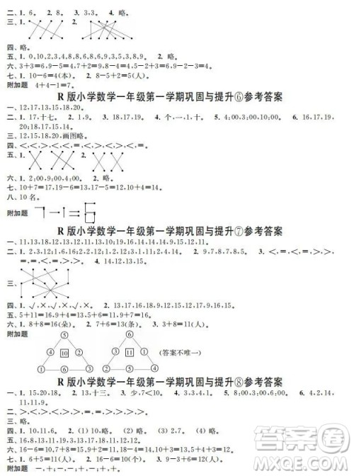 时代学习报数学周刊2022-2023学年度一年级人教版巩固与提升答案 时代学习报数学周刊2022-2023学年度一年级人教版巩固与提升答案