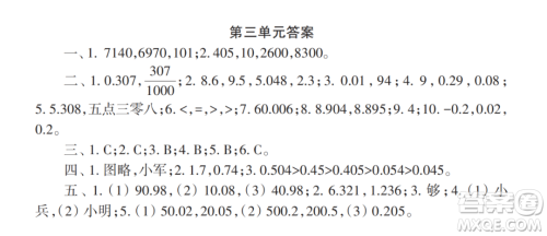 2022秋小学生数学报配套试卷五年级上册第2-3单元测试卷参考答案 2022秋小学生数学报配套试卷五年级上册第2-3单元测试卷参考答案