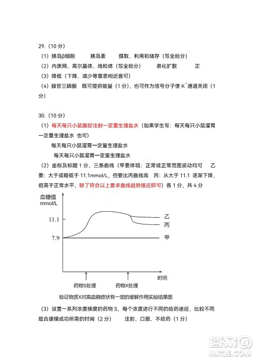 2022学年第一学期浙江省精诚联盟10月联考高二年级生物学科试题及答案 2022学年第一学期浙江省精诚联盟10月联考高二年级生物学科试题及答案