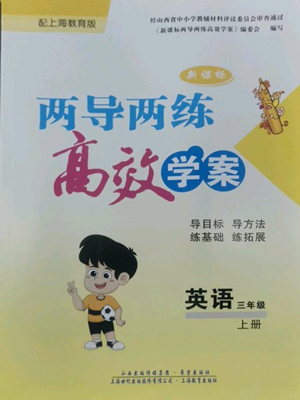 上海教育出版社2022新课标两导两练高效学案三年级上册英语上海教育版参考答案