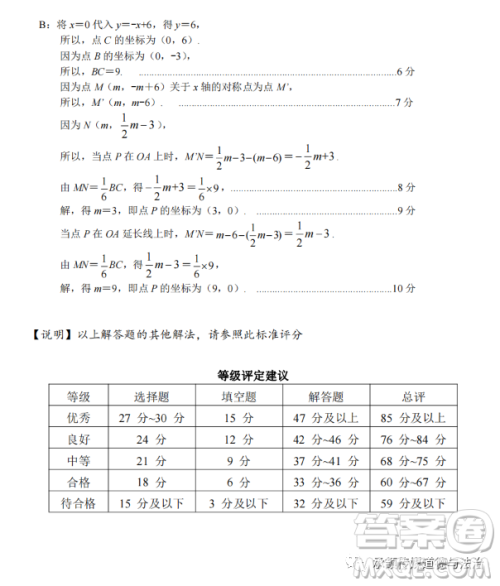 太原市2022-2023学年第一学期八年级期中质量检测数学试卷答案