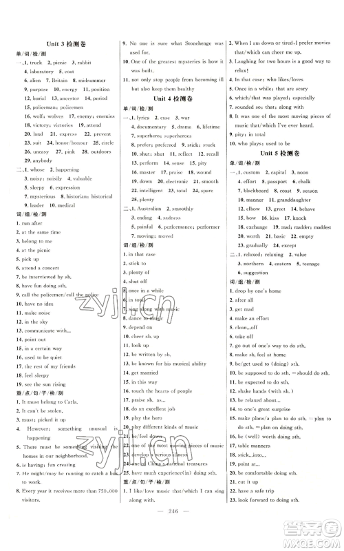 延边大学出版社2022细解巧练九年级英语鲁教版参考答案 延边大学出版社2022细解巧练九年级英语鲁教版参考答案