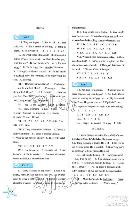 河北人民出版社2022同步训练六年级上册英语人教版参考答案 河北人民出版社2022同步训练六年级上册英语人教版参考答案
