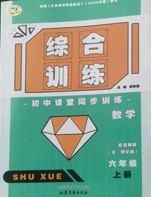 山东文艺出版社2022综合训练初中课堂同步训练五四学制六年级上册数学鲁教版参考答案 山东文艺出版社2022综合训练初中课堂同步训练五四学制六年级上册数学鲁教版参考答案
