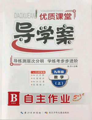 长江少年儿童出版社2022优质课堂导学案B自主作业九年级上册数学人教版参考答案