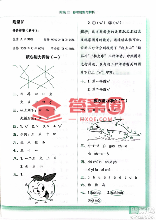 龙门书局2022黄冈小状元作业本一年级上册语文人教版广东专版参考答案 龙门书局2022黄冈小状元作业本一年级上册语文人教版广东专版参考答案