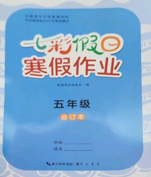 崇文书局2023七彩假日快乐假期寒假作业四年级语文全册人教版参考答案