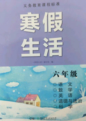 湖南少年儿童出版社2023寒假生活六年级合订本通用版参考答案