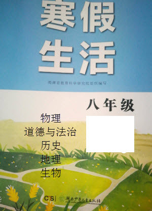 湖南少年儿童出版社2023寒假生活八年级副科合订本通用版参考答案