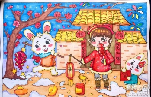 2023兔年手绘年画图片汇总 关于2023兔年手绘年画图片简介好看 2023兔年手绘年画图片汇总 关于2023兔年手绘年画图片简介好看