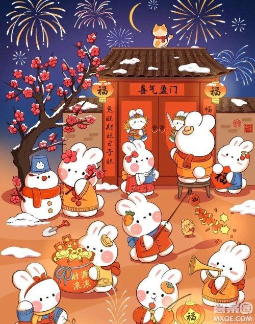 2023兔年手绘年画图片汇总 关于2023兔年手绘年画图片简介好看 2023兔年手绘年画图片汇总 关于2023兔年手绘年画图片简介好看