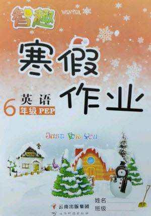 云南科技出版社2023智趣寒假作业六年级英语人教PEP版参考答案