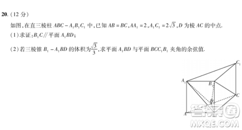 2023普通高等学校招生全国统一考试数学领航卷二试卷答案